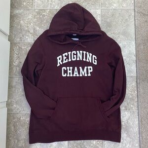 Reigning Champ Burgundy Hoodie